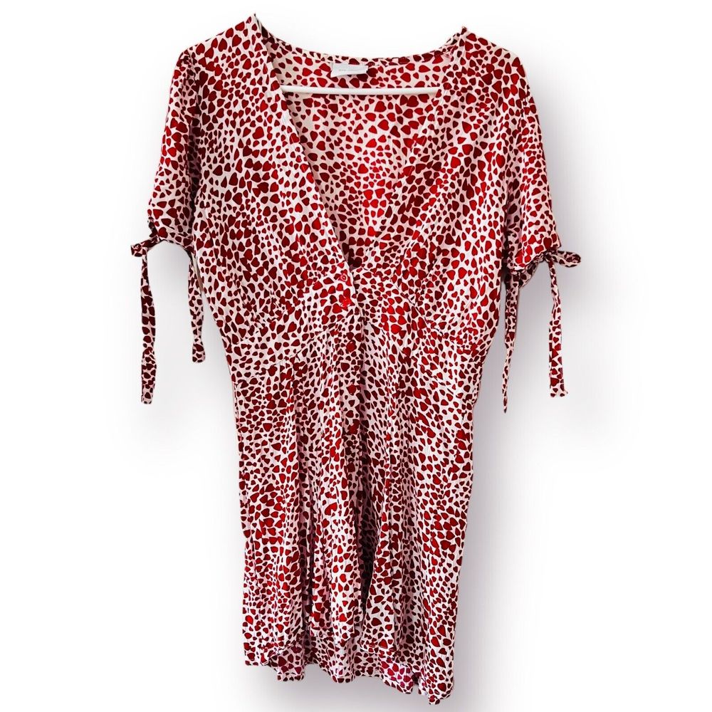 Anthropologie Red and White Mini Dress - Picture 3 of 15